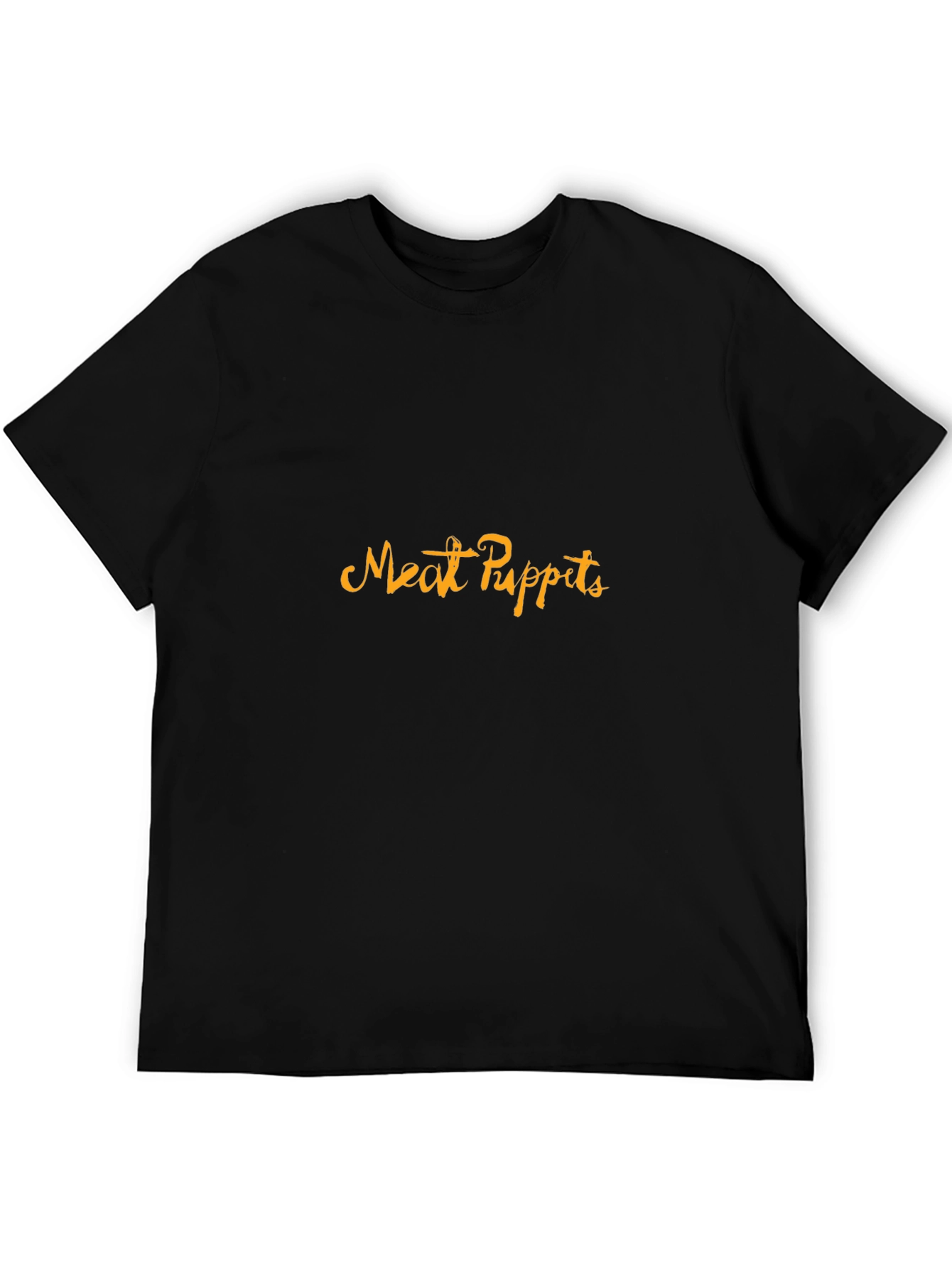 Camiseta Negra Meat Puppets - Estilo Casual y Cómoda
