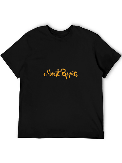 Camiseta Negra Meat Puppets - Estilo Casual y Cómoda