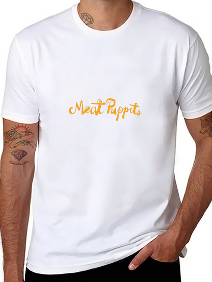 Camiseta Negra Meat Puppets - Estilo Casual y Cómoda
