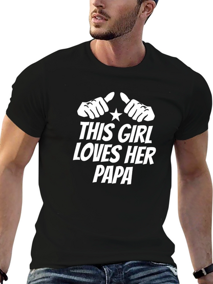 Camiseta Negra: Esta Chica Ama a Su Papá