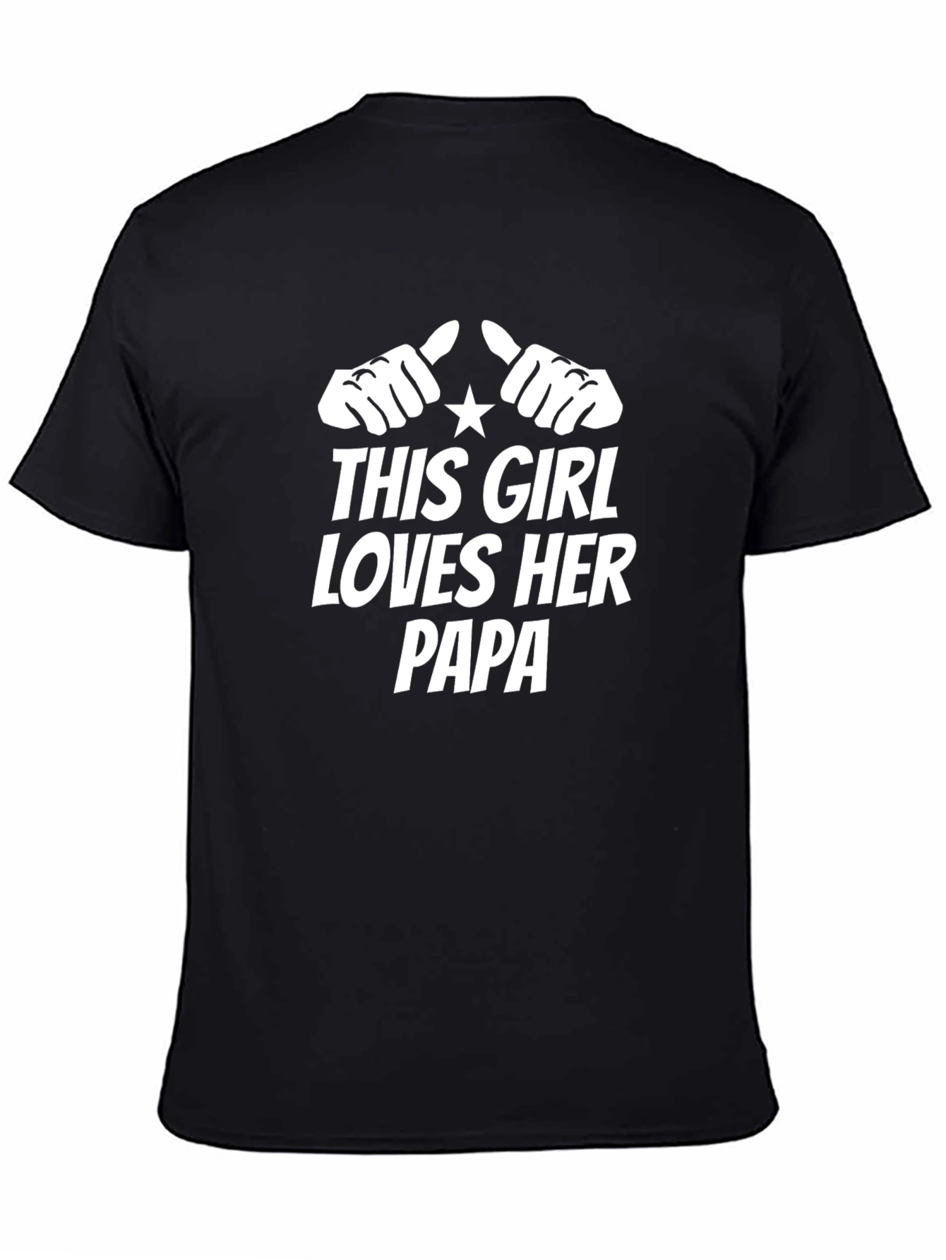 Camiseta Negra: Esta Chica Ama a Su Papá