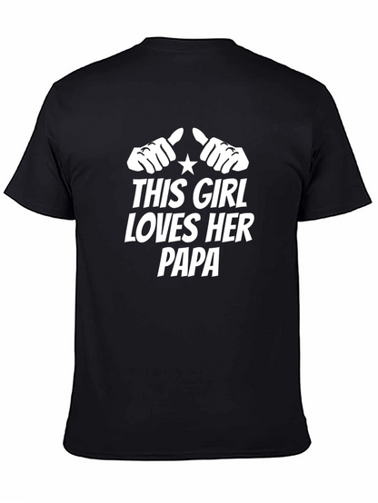 Camiseta Negra: Esta Chica Ama a Su Papá