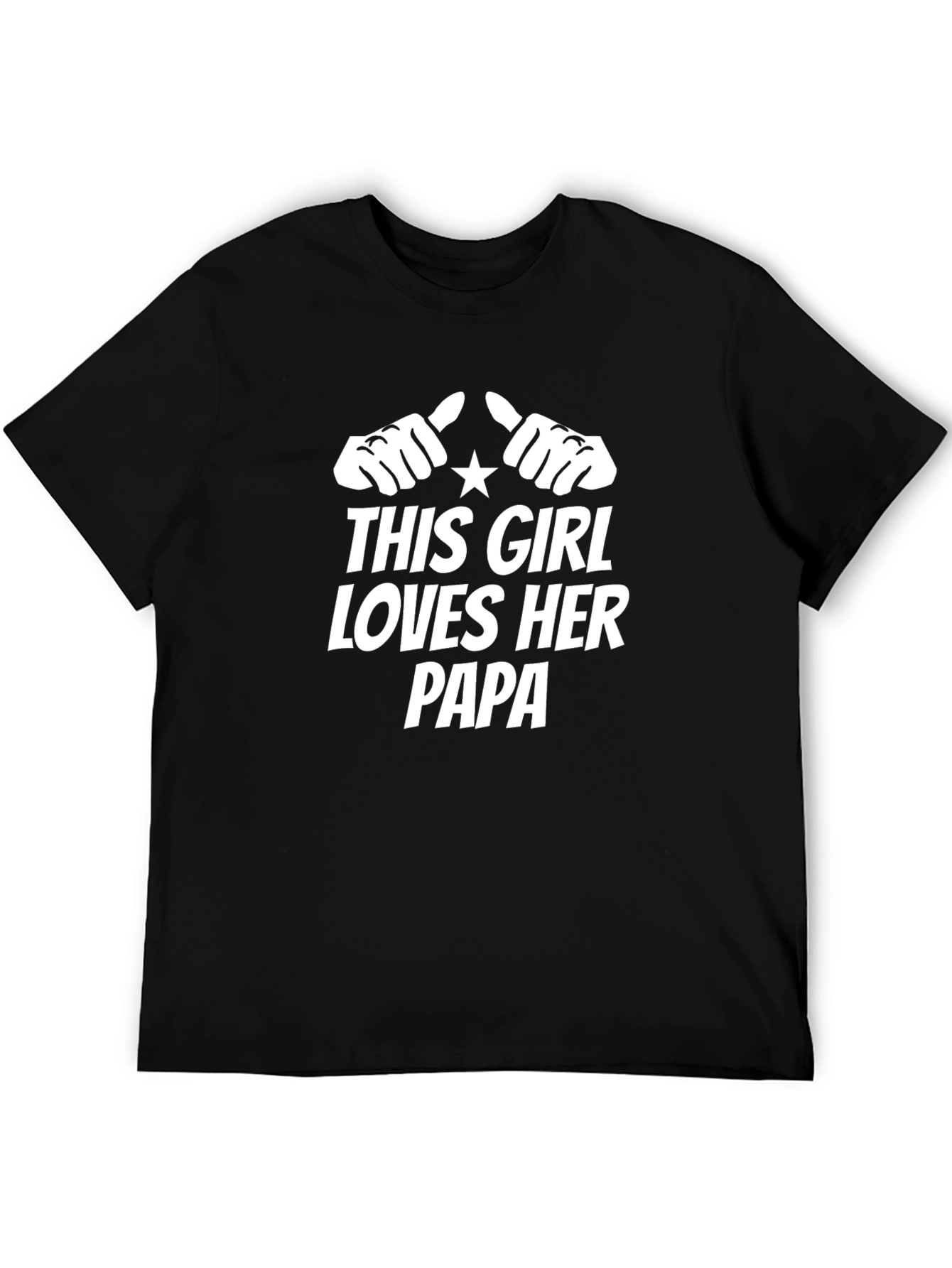 Camiseta Negra: Esta Chica Ama a Su Papá