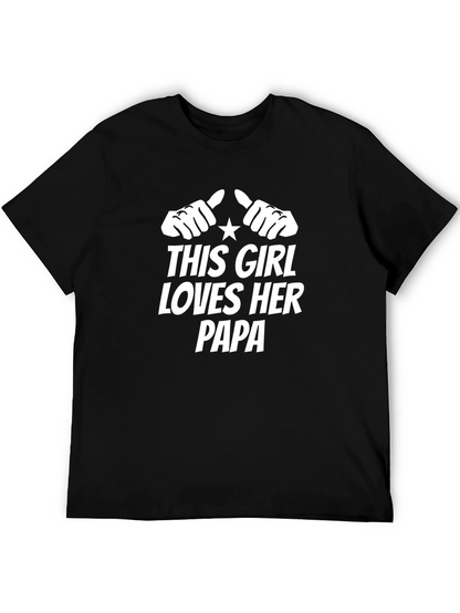 Camiseta Negra: Esta Chica Ama a Su Papá