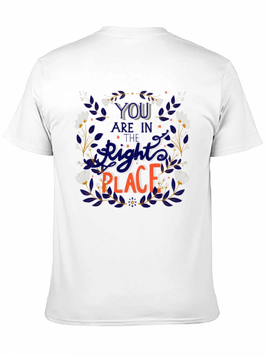 Camiseta Negra con Diseño Floral y Frase Motivacional