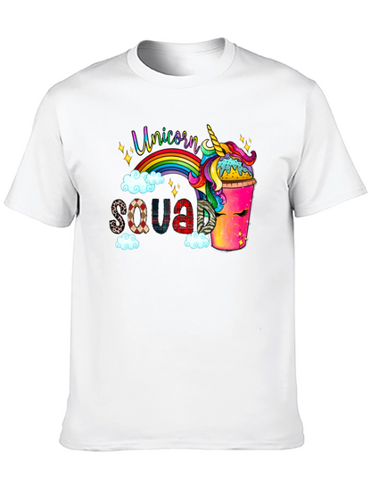 Camiseta Negra Unicorn Squad
