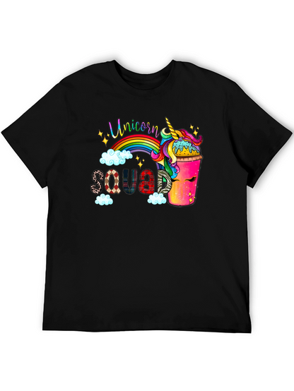 Camiseta Negra Unicorn Squad