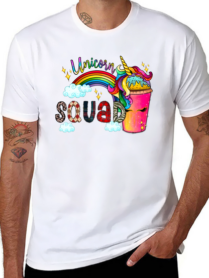 Camiseta Negra Unicorn Squad