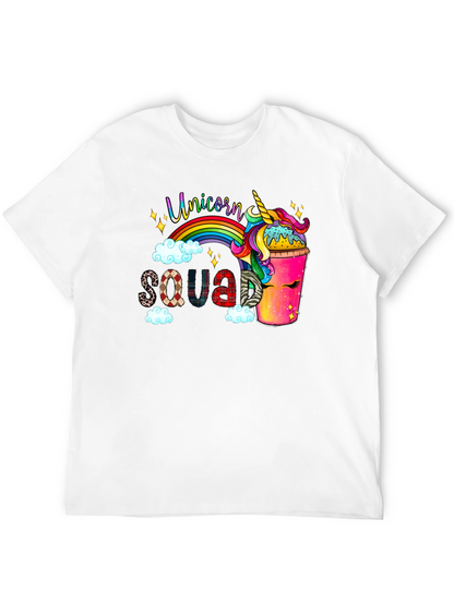 Camiseta Negra Unicorn Squad