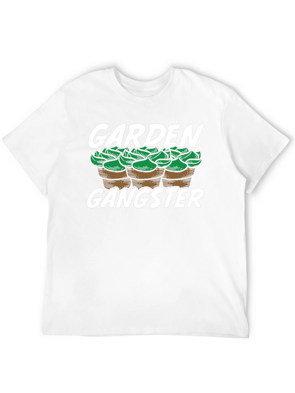 Camiseta Negra Garden Gangster para Amantes de la Jardinería