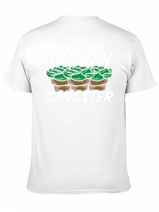 Camiseta Negra Garden Gangster para Amantes de la Jardinería