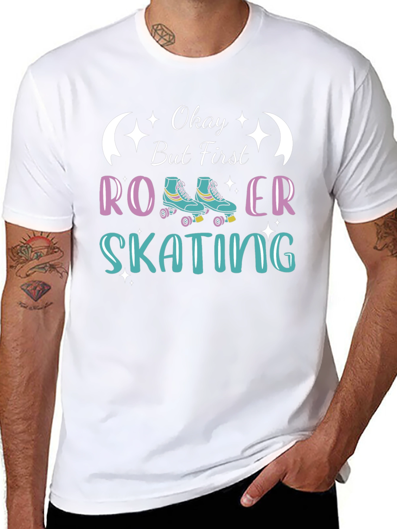 Camiseta Negra Roller Skating