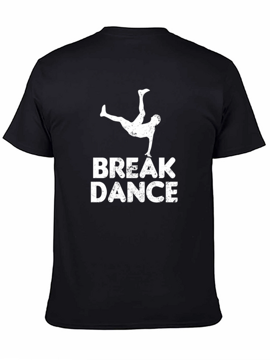 Camiseta Negra Break Dance Estilo Vintage