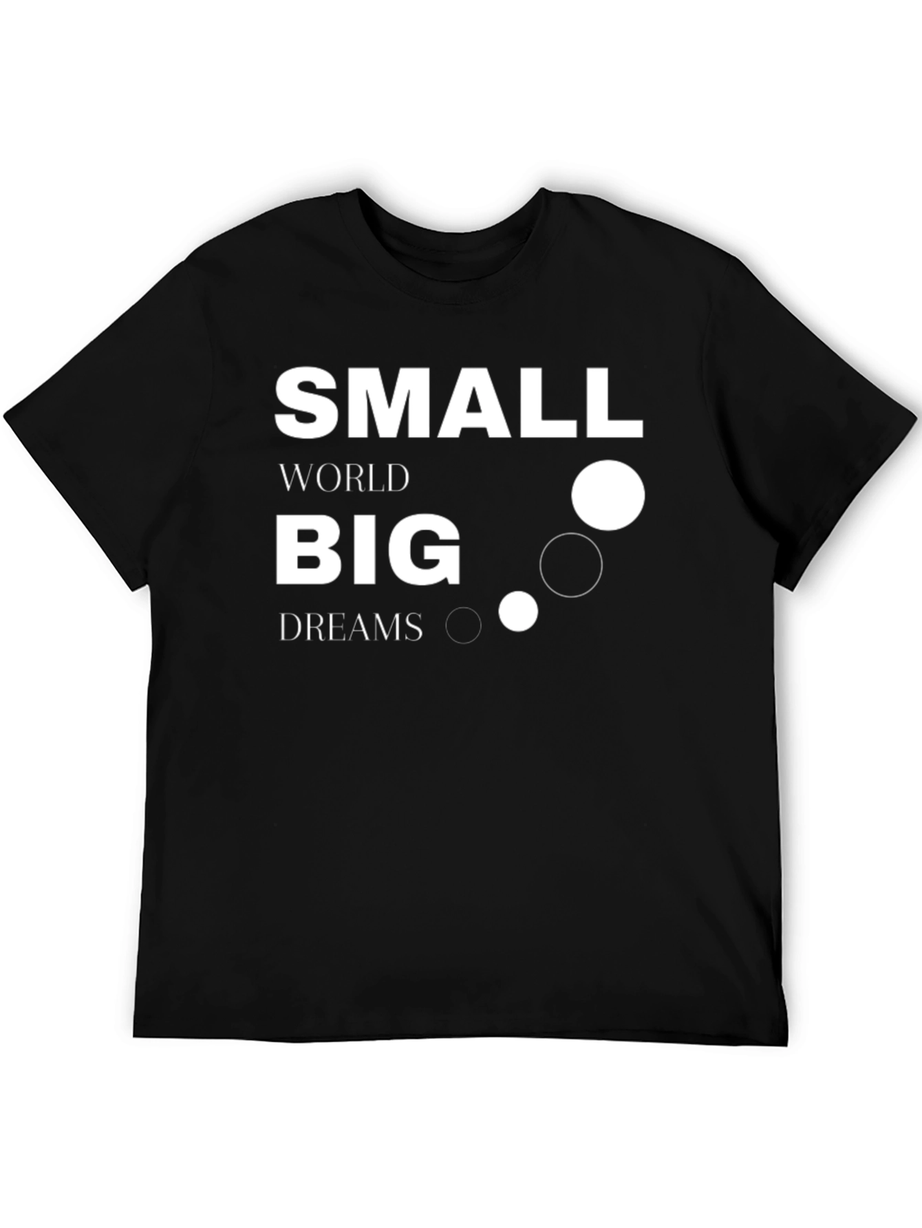 Camiseta Negra Small World Big Dreams