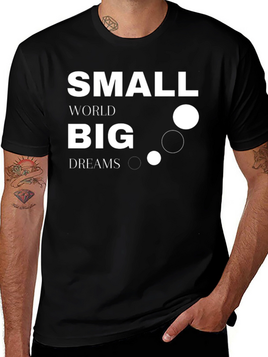 Camiseta Negra Small World Big Dreams