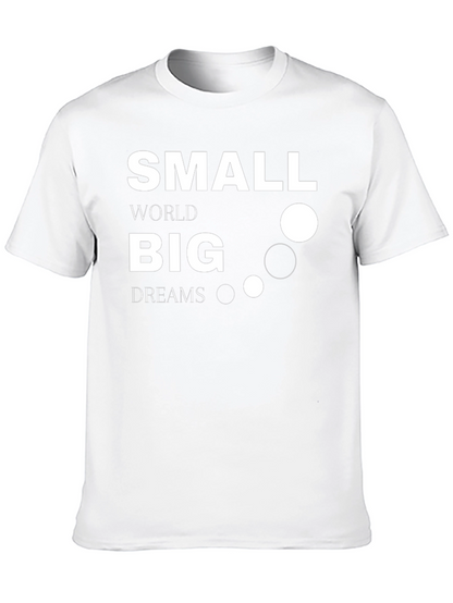 Camiseta Negra Small World Big Dreams