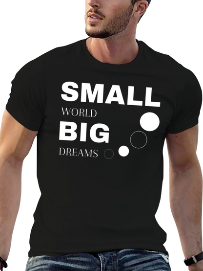 Camiseta Negra Small World Big Dreams