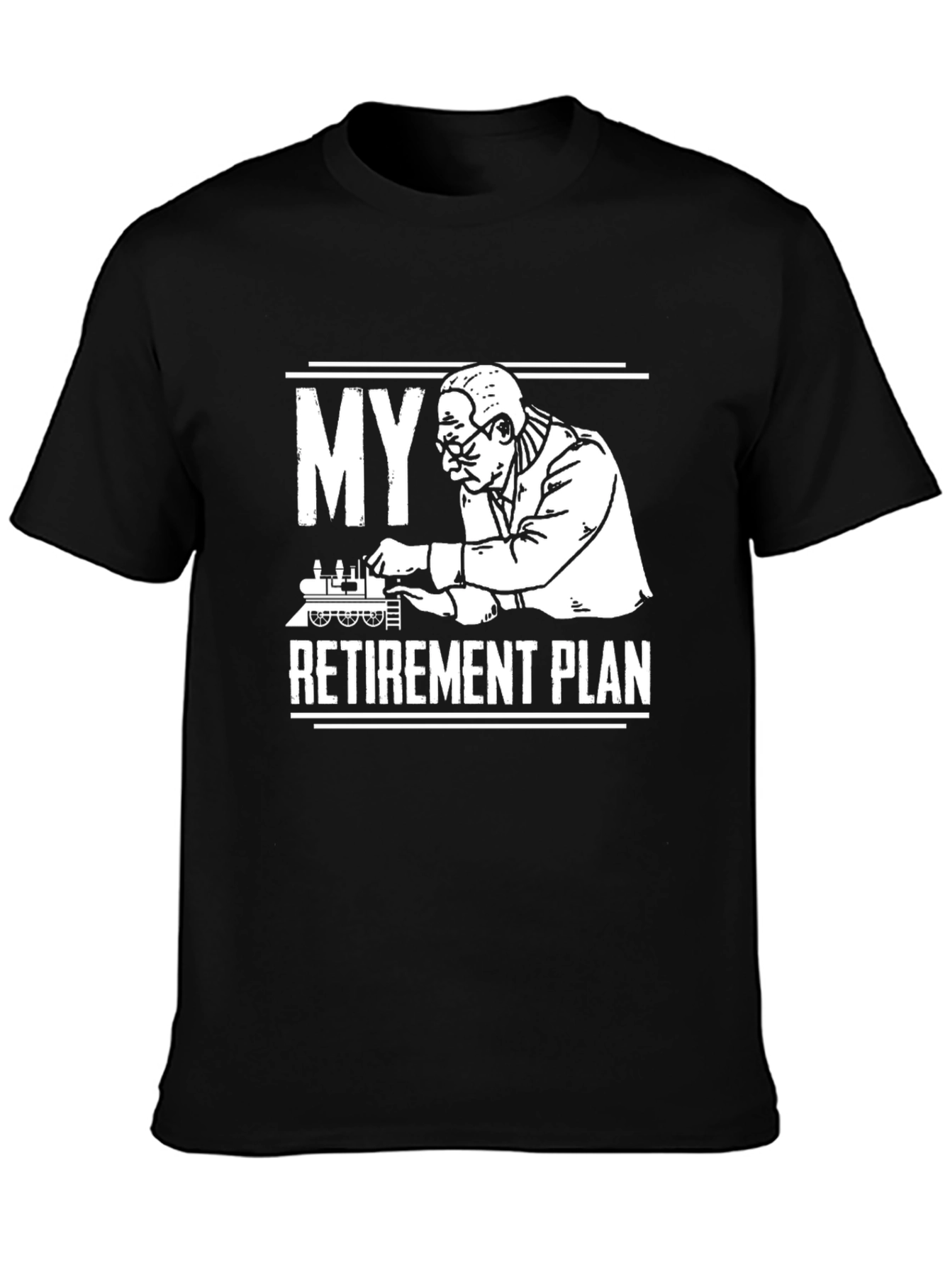 Camiseta My Retirement Plan - Diseño Ferrocarril