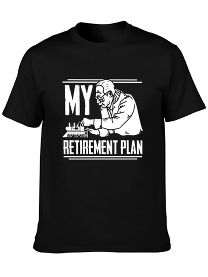 Camiseta My Retirement Plan - Diseño Ferrocarril