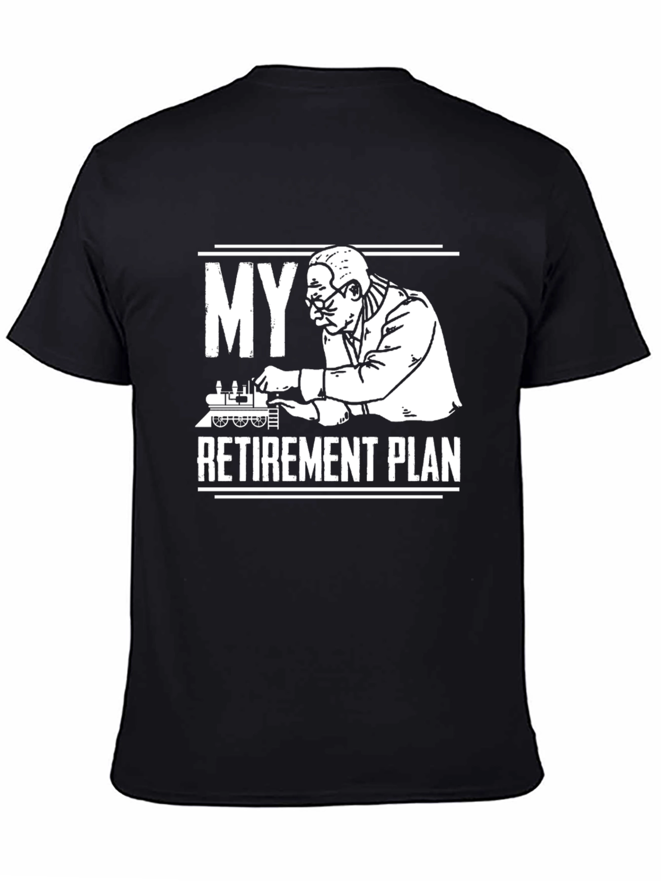 Camiseta My Retirement Plan - Diseño Ferrocarril