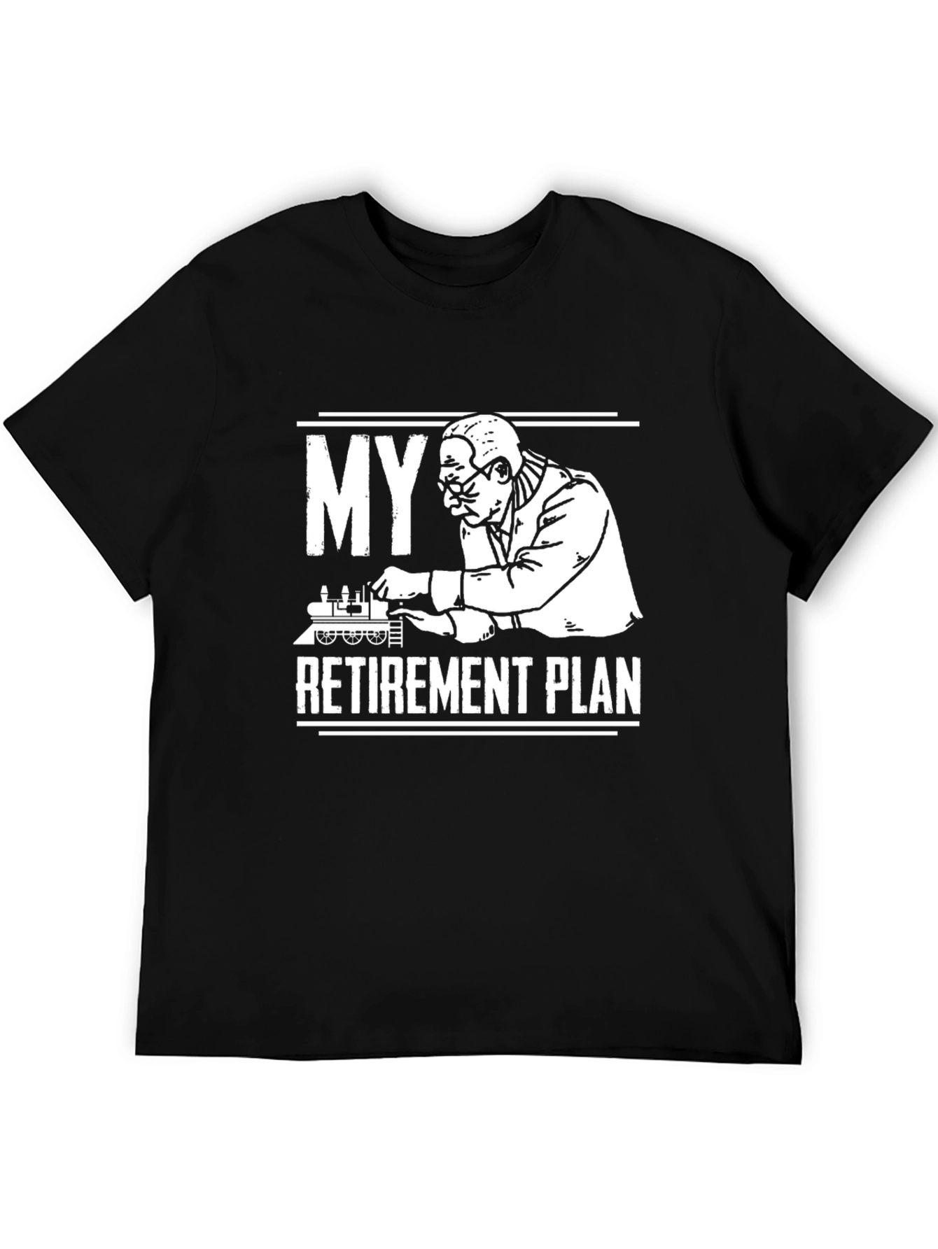 Camiseta My Retirement Plan - Diseño Ferrocarril