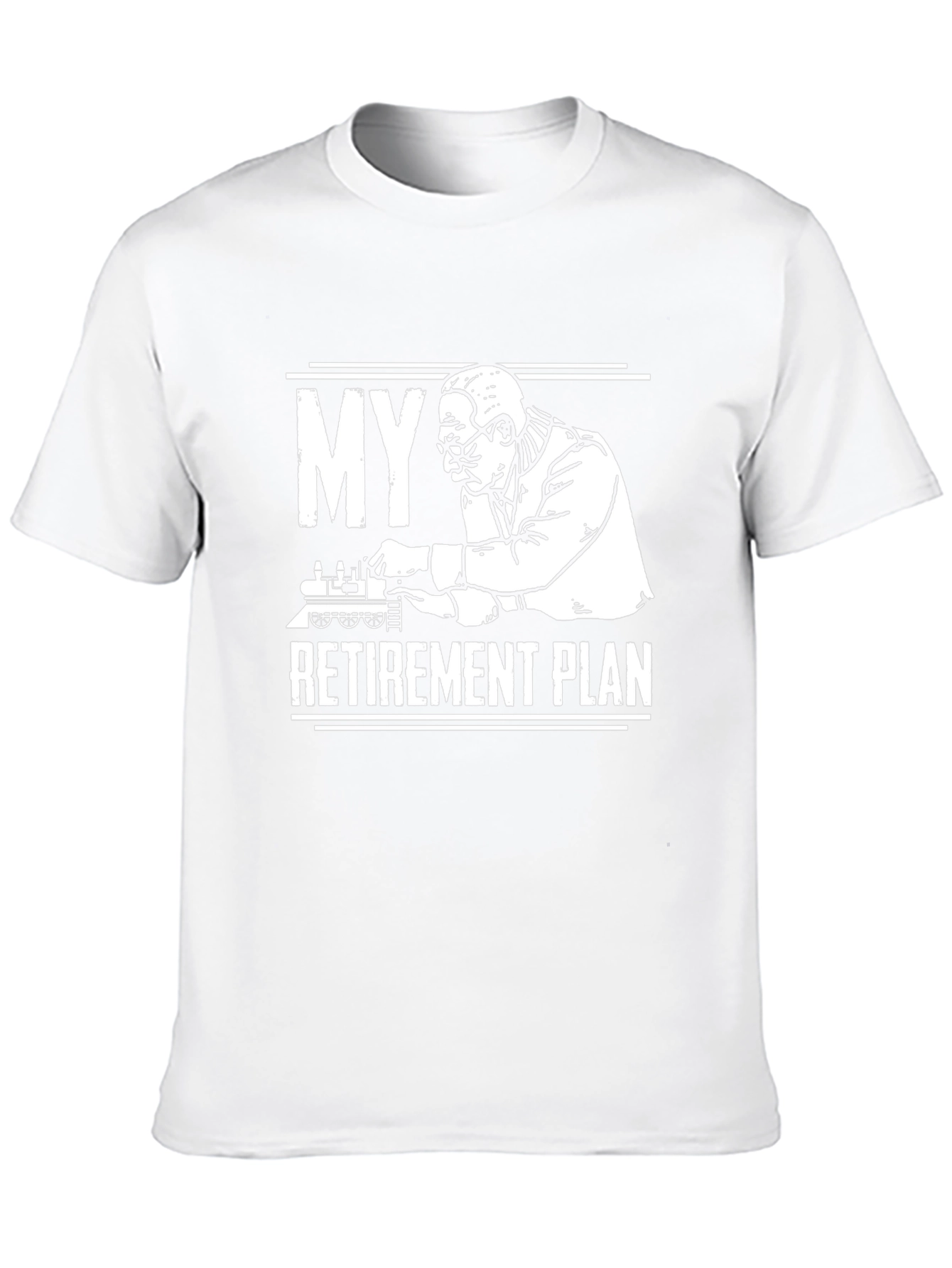 Camiseta My Retirement Plan - Diseño Ferrocarril
