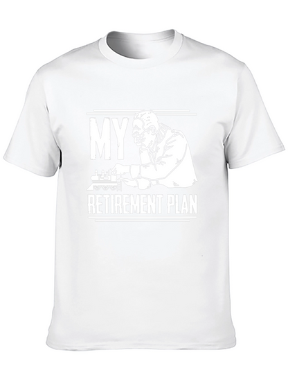 Camiseta My Retirement Plan - Diseño Ferrocarril