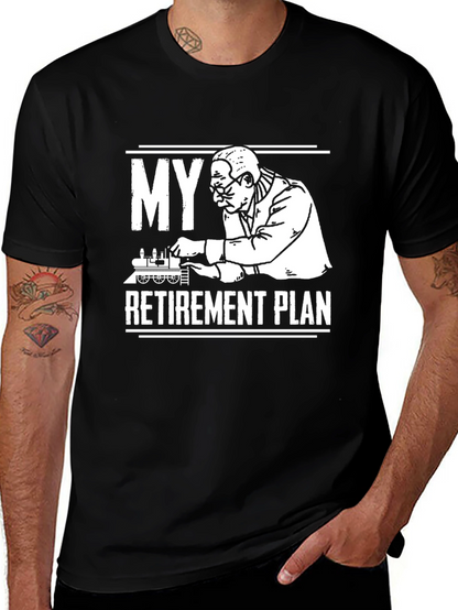 Camiseta My Retirement Plan - Diseño Ferrocarril