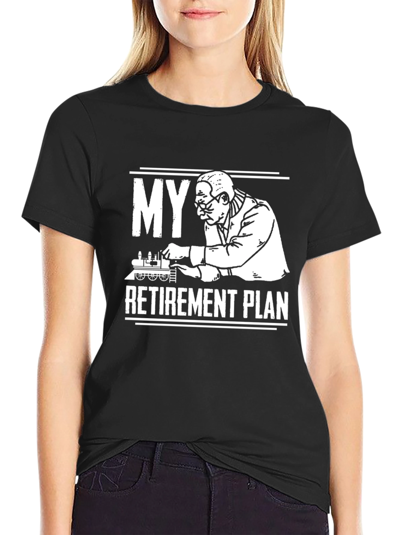 Camiseta My Retirement Plan - Diseño Ferrocarril