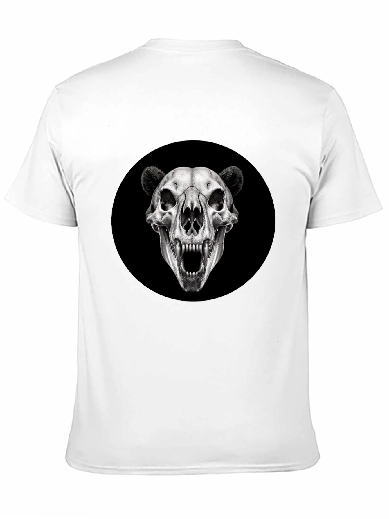 Camiseta Negra con Cráneo de Oso