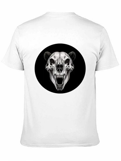 Camiseta Negra con Cráneo de Oso