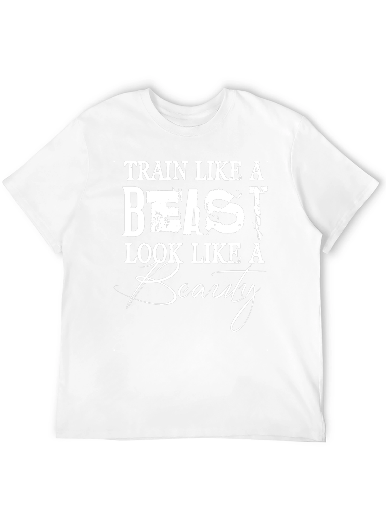 Camiseta Negra: Entrena como Bestia Luce como Belleza