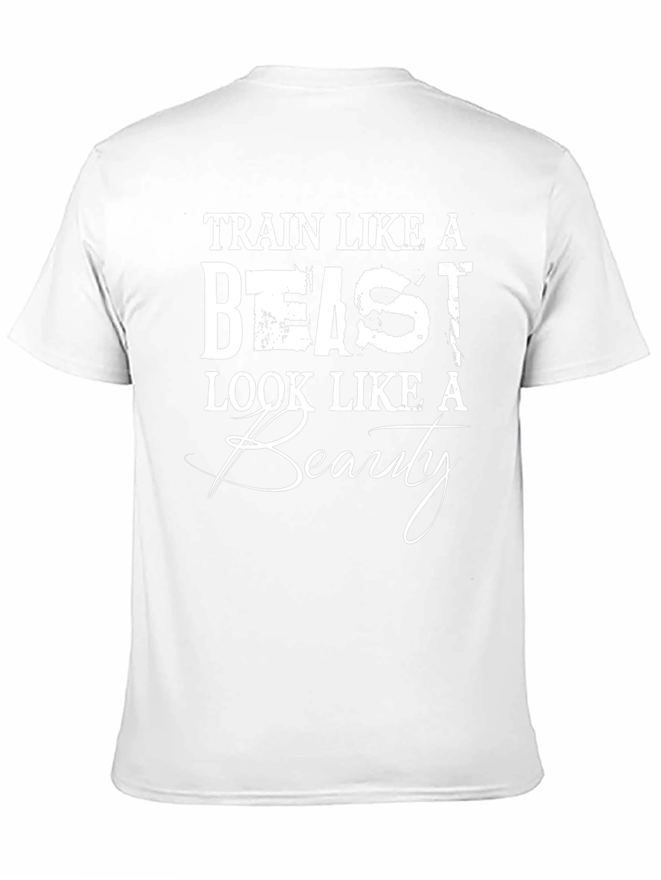 Camiseta Negra: Entrena como Bestia Luce como Belleza