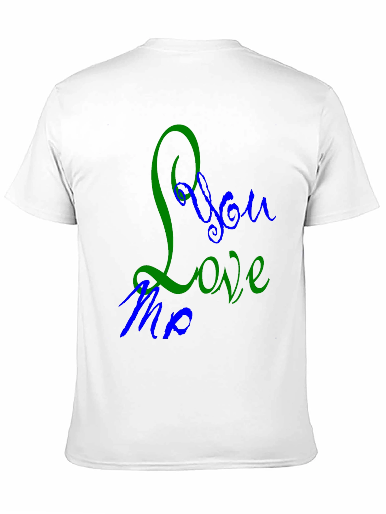 Camiseta Negra con Diseño You Love Me