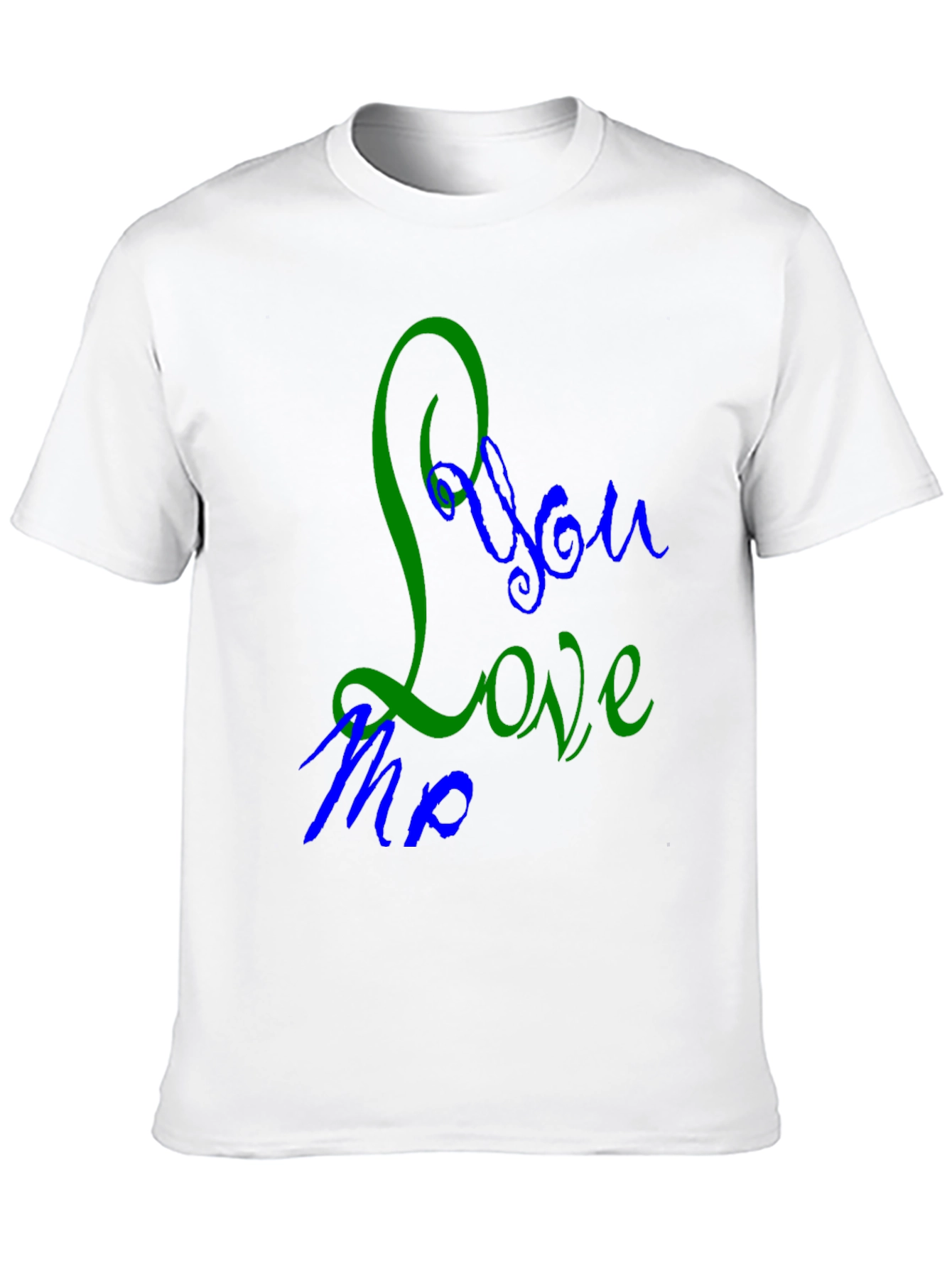 Camiseta Negra con Diseño You Love Me