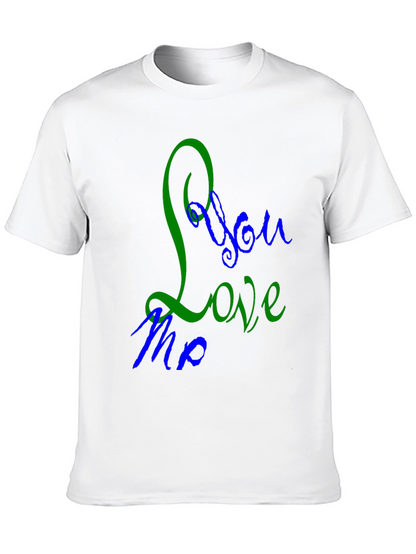 Camiseta Negra con Diseño You Love Me