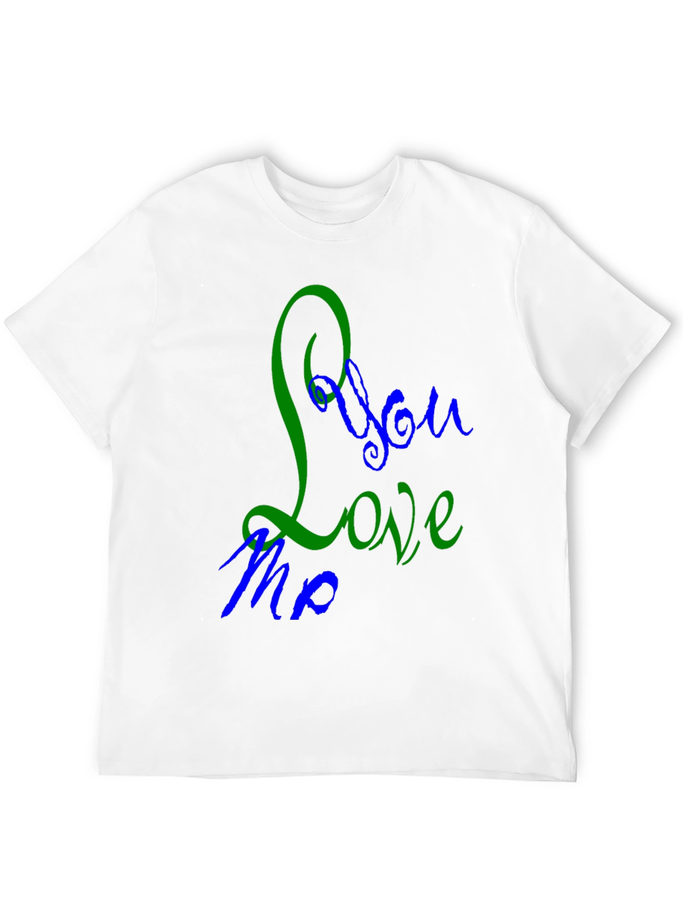 Camiseta Negra con Diseño You Love Me