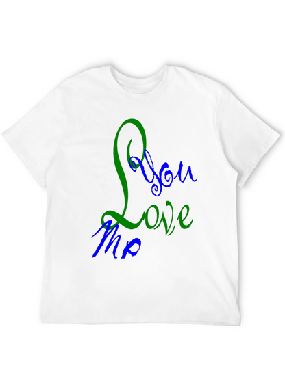 Camiseta Negra con Diseño You Love Me