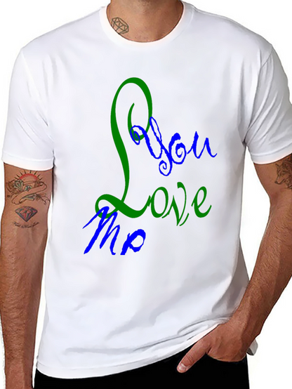 Camiseta Negra con Diseño You Love Me