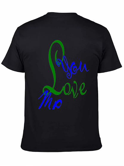 Camiseta Negra con Diseño You Love Me
