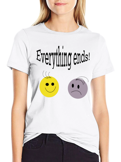 Camiseta Negra: Todo Termina con Emociones