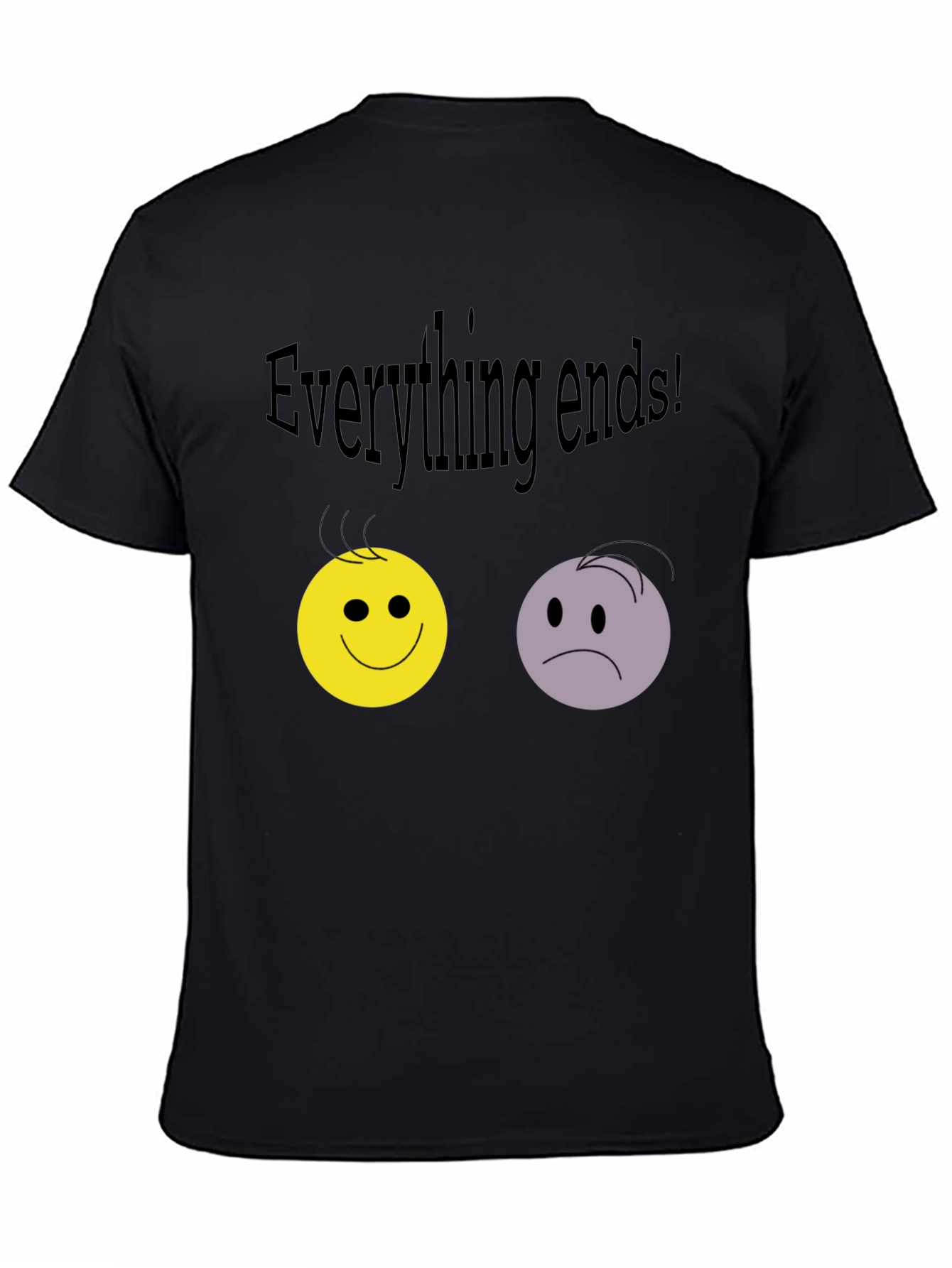 Camiseta Negra: Todo Termina con Emociones