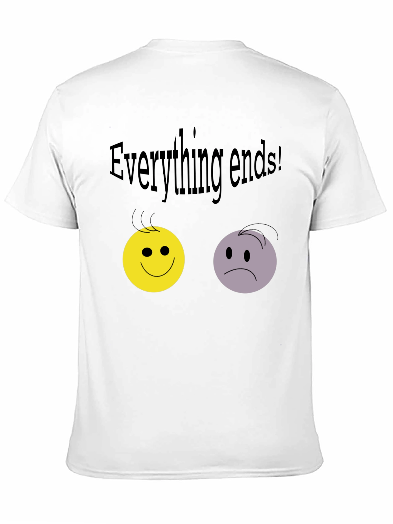 Camiseta Negra: Todo Termina con Emociones