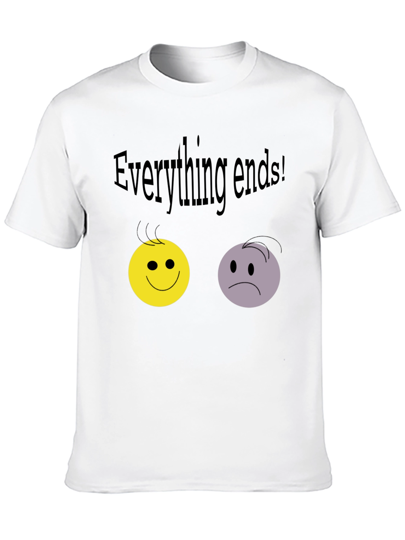 Camiseta Negra: Todo Termina con Emociones