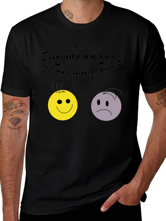 Camiseta Negra: Todo Termina con Emociones