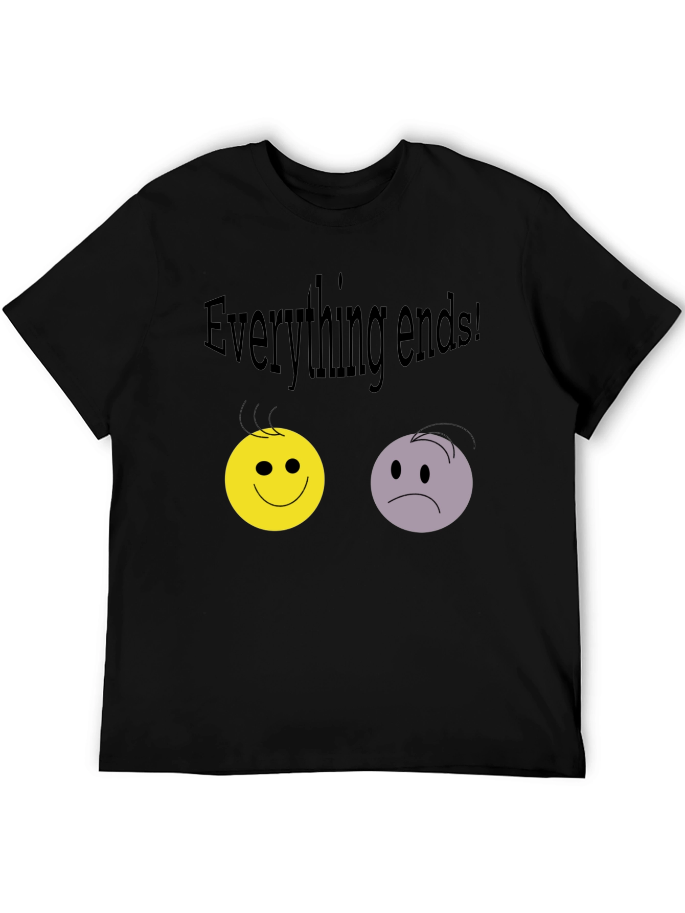 Camiseta Negra: Todo Termina con Emociones