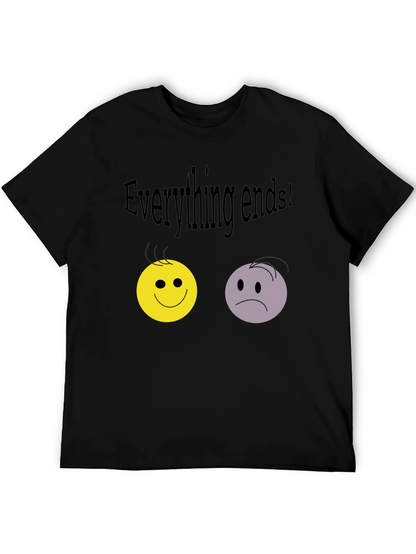 Camiseta Negra: Todo Termina con Emociones