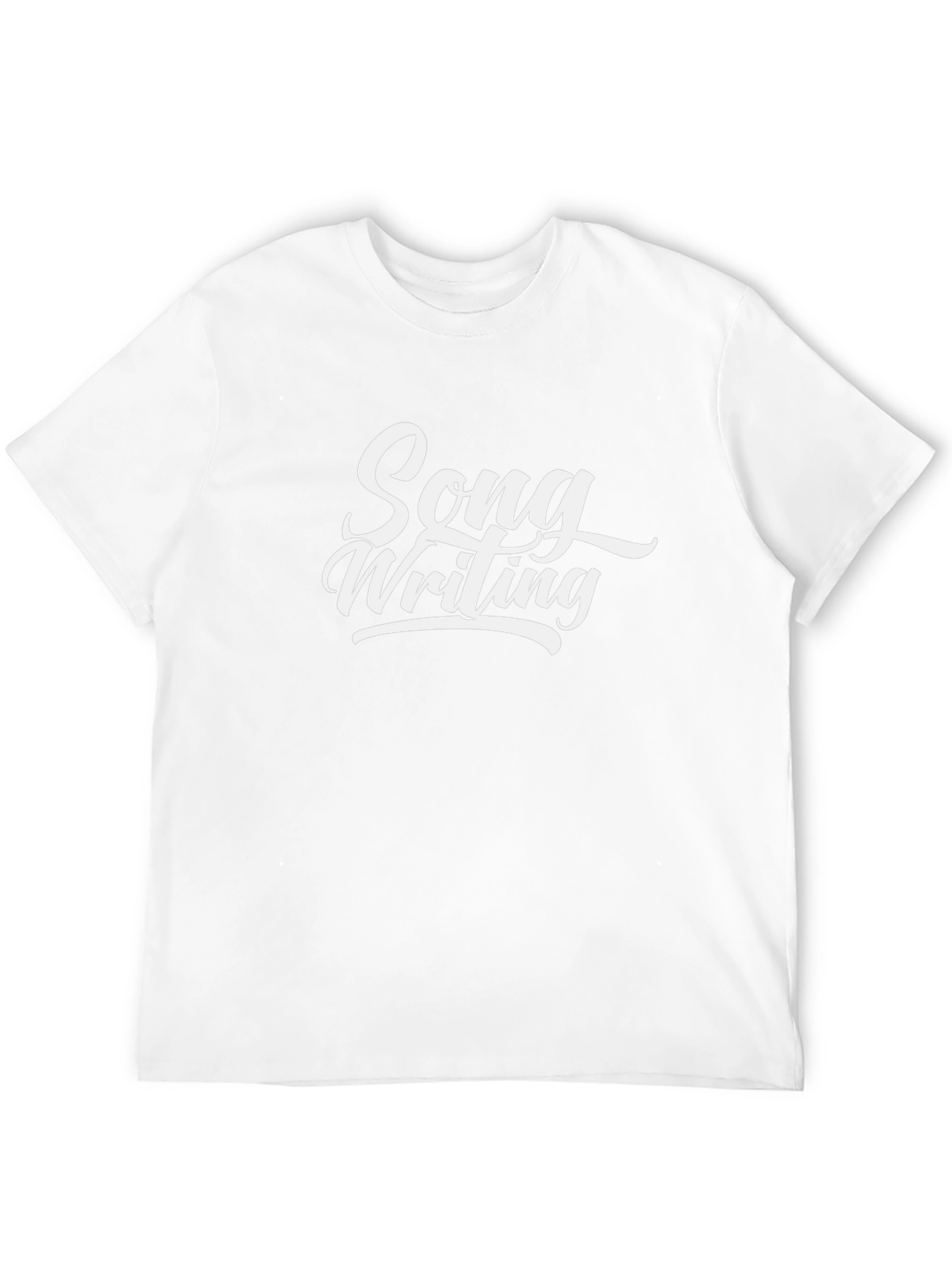 Camiseta Negra Song Writing para Amantes de la Música