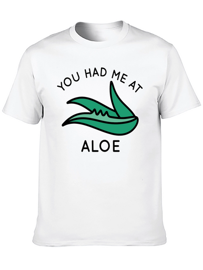 Camiseta Negra You Had Me At Aloe