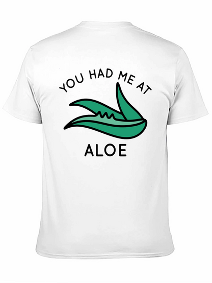 Camiseta Negra You Had Me At Aloe